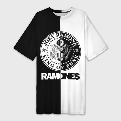 Платье-футболка 3D Ramones, цвет 3D печать