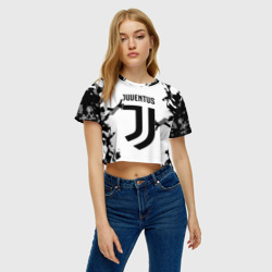 Женская футболка Crop-top 3D Juventus 2018 Original - фото 2