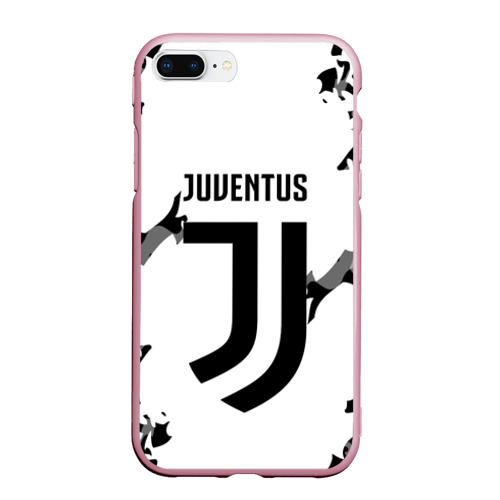 Чехол для iPhone 7Plus/8 Plus матовый Juventus 2018 Original, цвет розовый