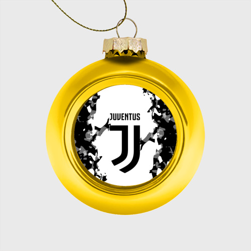 Стеклянный ёлочный шар Juventus 2018 Original, цвет золотой