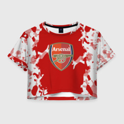 Женская футболка Crop-top 3D Arsenal original