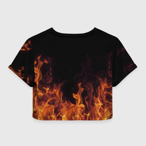 Женская футболка Crop-top 3D Лера огонь баба - фото 2