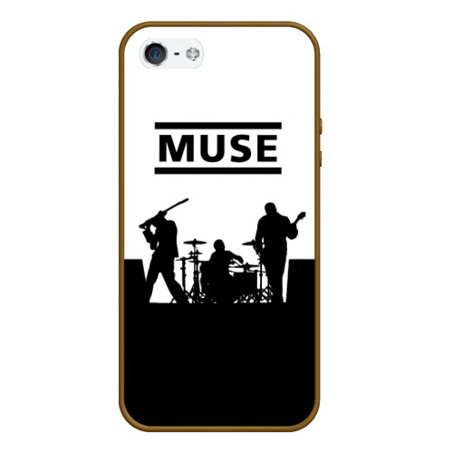 Чехол для iPhone 5/5S матовый Muse, цвет коричневый