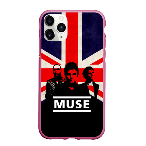 Чехол для iPhone 11 Pro Max матовый Muse, цвет малиновый