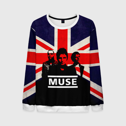 Мужской свитшот 3D Muse, цвет белый