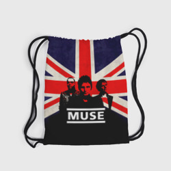 Рюкзак с принтом Muse для любого человека, вид спереди №5. Цвет основы: белый