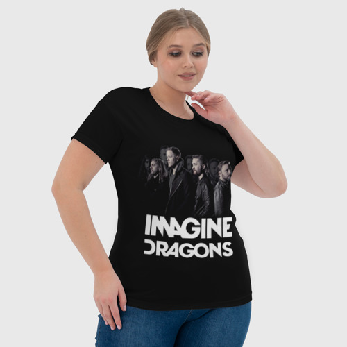 Женская футболка 3D Группа Imagine Dragons, цвет 3D печать - фото 6