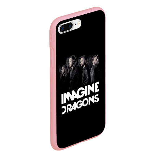 Чехол для iPhone 7Plus/8 Plus матовый Группа Imagine Dragons, цвет баблгам - фото 3