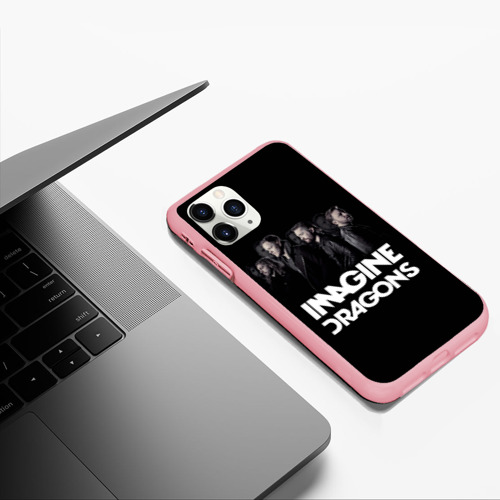 Чехол для iPhone 11 Pro Max матовый Группа Imagine Dragons, цвет баблгам - фото 5