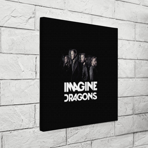 Холст квадратный Группа Imagine Dragons, цвет 3D печать - фото 3