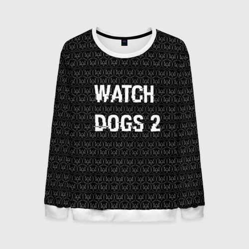 Мужской свитшот 3D Watch Dogs 2, цвет белый