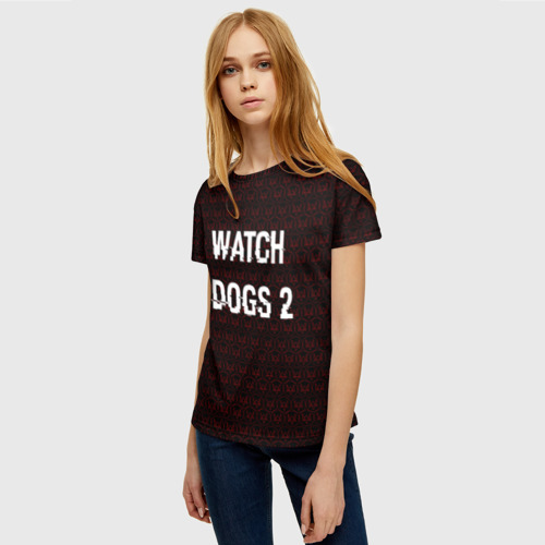 Женская футболка 3D Watch Dogs 2, цвет 3D печать - фото 3