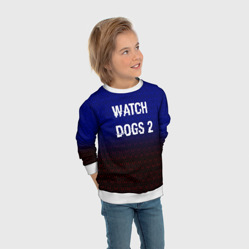 Детский свитшот 3D Watch Dogs 2  Hacked GAME, цвет 3D печать - фото 5