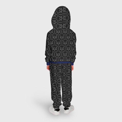 Детский костюм с толстовкой 3D Watch Dogs, цвет синий - фото 4