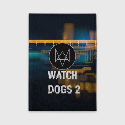 Обложка для автодокументов Watch Dogs 2, цвет черный