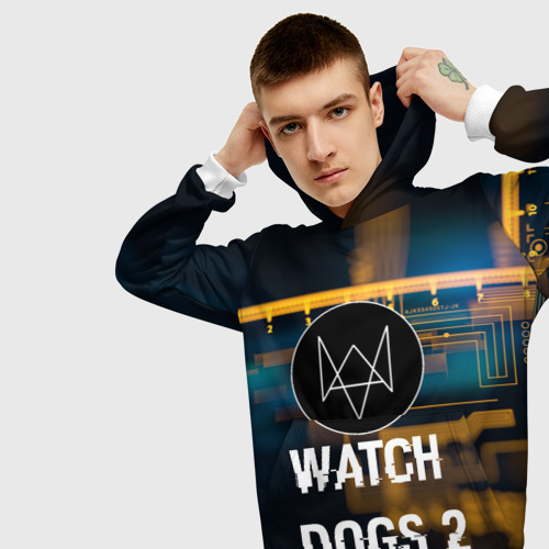 Мужская толстовка 3D Watch Dogs 2 Фото 01 Мужская толстовка 3D Watch Dogs 2 Фото 01