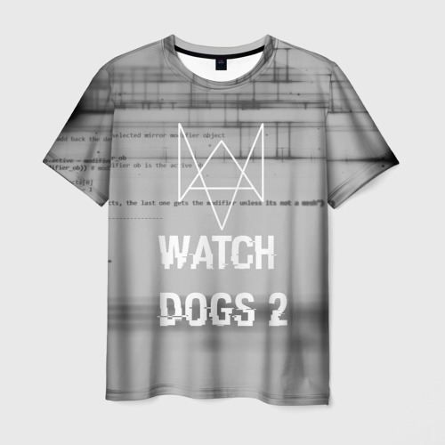 Мужская футболка 3D Wath dogs 2 collection , цвет 3D печать