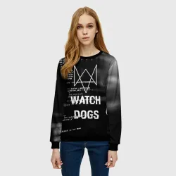 Женский свитшот 3D Wath dogs 2 Хакер - фото 2