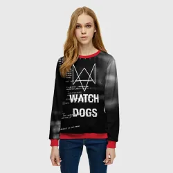 Женский свитшот 3D Wath dogs 2 Хакер - фото 2