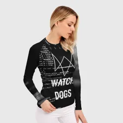 Женский рашгард 3D Wath dogs 2 Хакер - фото 2