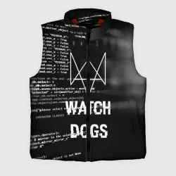 Мужской жилет утепленный 3D Wath dogs 2 Хакер