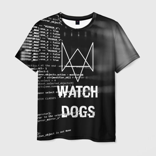 Мужская футболка 3D Wath dogs 2 Хакер Фото 01 Мужская футболка 3D Wath dogs 2 Хакер Фото 01
