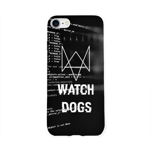 Чехол для Apple iPhone 8 силиконовый глянцевый Wath dogs 2 Хакер Фото 01 Чехол для Apple iPhone 8 силиконовый глянцевый Wath dogs 2 Хакер Фото 01