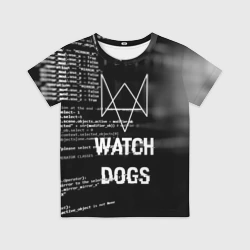 Детская футболка 3D Wath dogs 2 Хакер