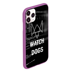 Чехол для iPhone 11 Pro Max матовый Wath dogs 2 Хакер - фото 2