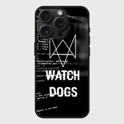 Чехол силиконовый для Apple iPhone 15 Pro матовый Wath dogs 2 Хакер