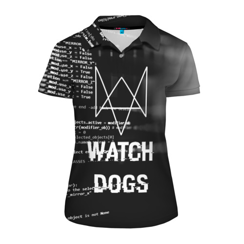 Женская рубашка поло 3D Wath dogs 2 Хакер Фото 01 Женская рубашка поло 3D Wath dogs 2 Хакер Фото 01