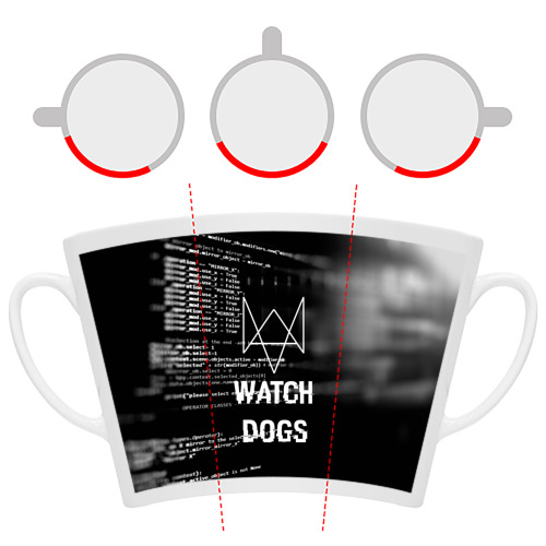 Кружка Латте Wath dogs 2 Хакер - фото 6