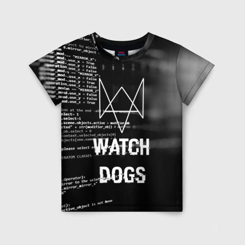 Детская футболка 3D Wath dogs 2 Хакер Фото 01 Детская футболка 3D Wath dogs 2 Хакер Фото 01