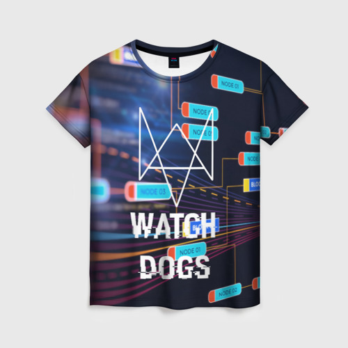 Женская футболка 3D Watch Dogs , цвет 3D печать