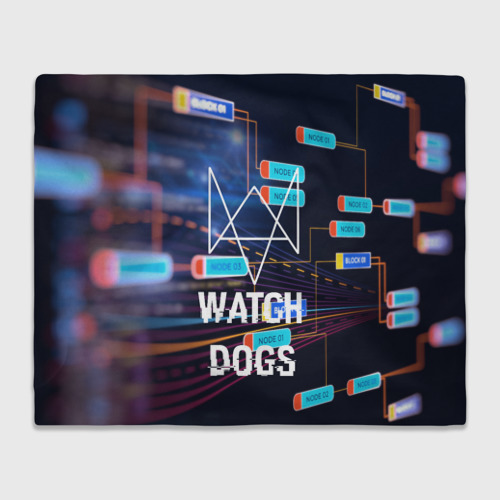 Плед 3D Watch Dogs , цвет 3D (велсофт)