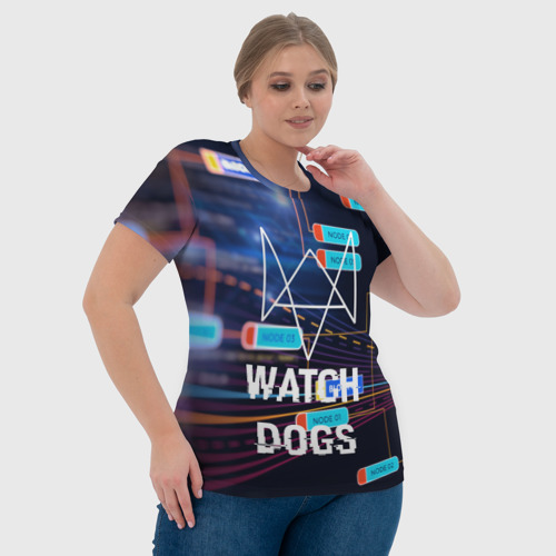 Женская футболка 3D Watch Dogs , цвет 3D печать - фото 6