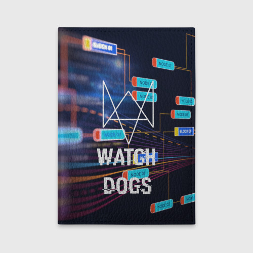 Обложка для автодокументов Watch Dogs , цвет черный