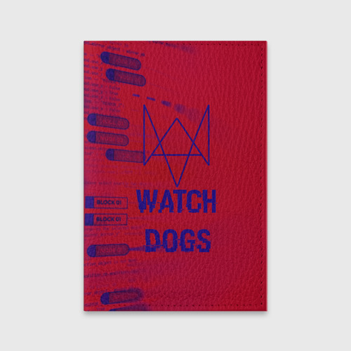 Обложка для паспорта матовая кожа Watch Dogs hacker collection, цвет зеленый