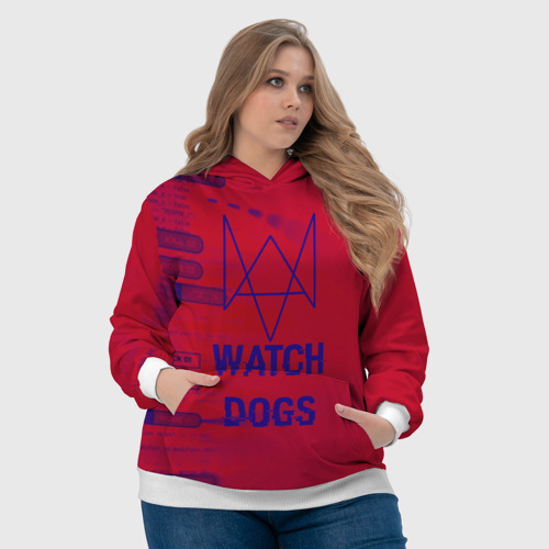 Женская толстовка 3D Watch Dogs hacker collection, цвет 3D печать - фото 6