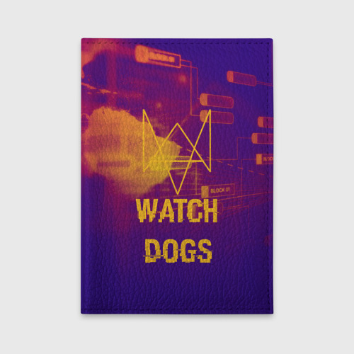 Обложка для автодокументов WATCH DOGS, цвет черный