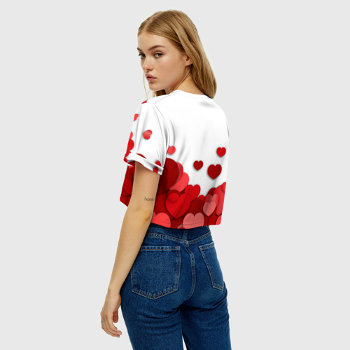 Женская футболка Crop-top 3D Пылания страсти - фото 5
