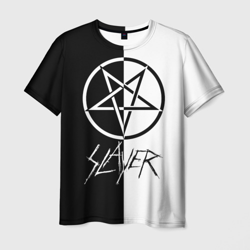 Мужская футболка с принтом Slayer, вид спереди №1