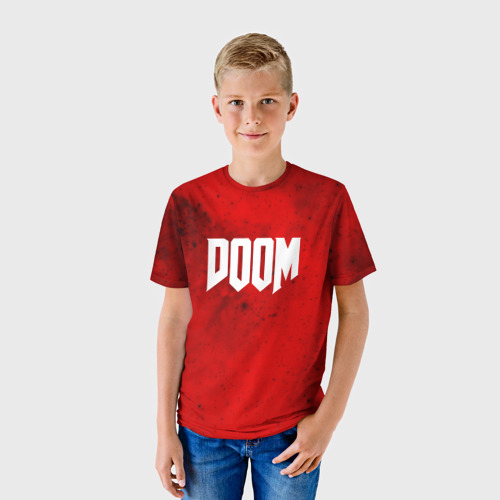Детская футболка 3D DOOM MARS GAME, цвет 3D печать - фото 3