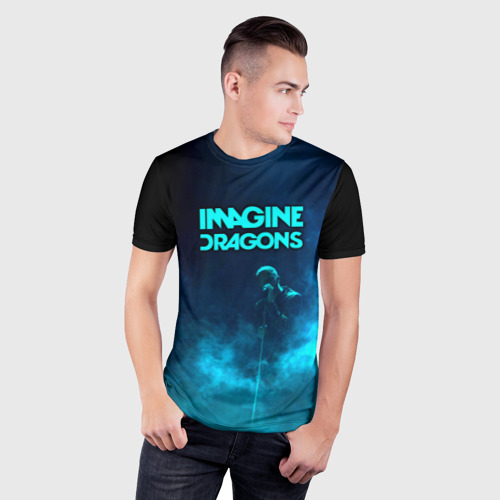 Мужская футболка 3D Slim Imagine Dragons, цвет 3D печать - фото 3