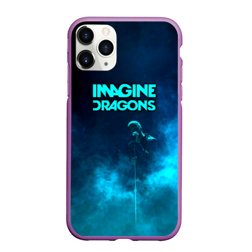 Чехол для iPhone 11 Pro Max матовый Imagine Dragons, цвет фиолетовый