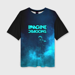 Женская футболка oversize 3D Imagine Dragons