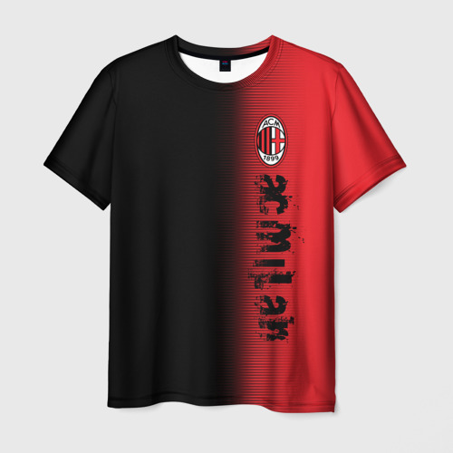 Мужская футболка 3D AC MILAN, цвет 3D печать