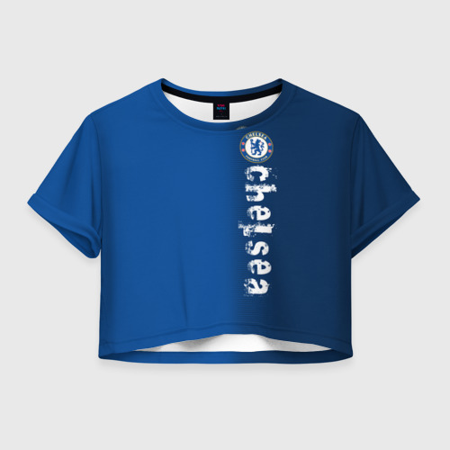 Женская футболка Crop-top 3D Chelsea Uniform