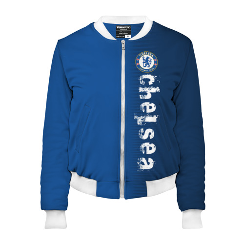 Женский бомбер 3D Chelsea Uniform, цвет белый