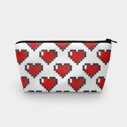 Косметичка 3D Пиксельные сердечки